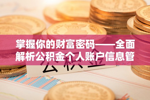 歙县掌握你的财富密码——全面解析公积金个人账户信息管理与优化