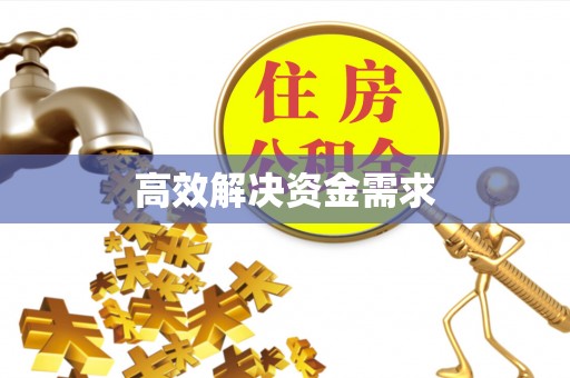 歙县高效解决资金需求