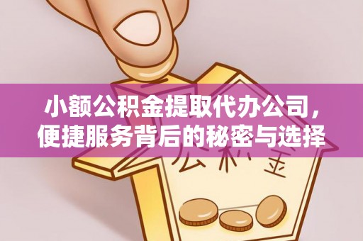 歙县小额公积金提取代办公司，便捷服务背后的秘密与选择指南